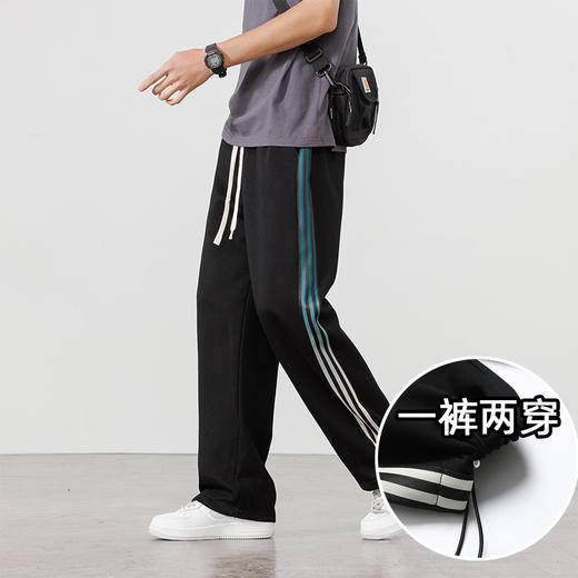 【加绒】【特大码】【新款DH】大依优型大码可调节裤脚休闲裤加肥加大男装弹力舒适胖子肥佬百搭运动裤潮流 商品图7