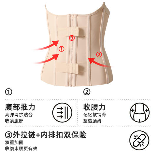 束腰带女束腰收腹高弹性塑腰健身运动护腰产后专用腰封塑身束缚带 商品图1