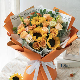 【朝阳生辉】温暖色主题大花束