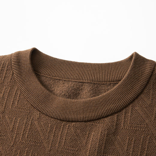 【羊毛】【加绒】【新款DX】大依优型大码男装加绒加厚羊毛衫毛衣针织套头圆领打底衫加肥加大男士 商品图4