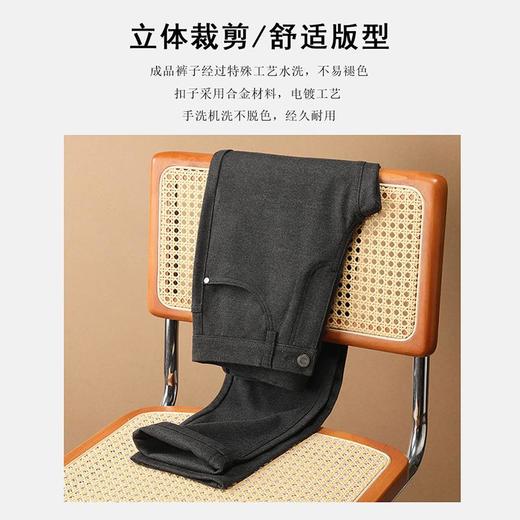 【易打理】圣得西秋冬新款卡其色毛呢直筒西装裤户外休闲裤子2462913035 商品图2