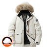 【三防石墨烯】【可拆卸毛领】【新款DXC】大依优型大码连帽羽绒服90白鸭绒保暖加厚加肥加大上衣男士外套胖子 商品缩略图4