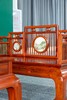 红桥红  家具严选  缅甸花梨（大果紫檀）【嵌云石 梳背沙发 123六件套】 商品缩略图6