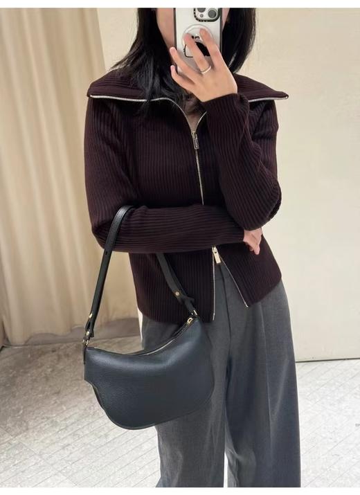 小禾！松弛且高及｜翻领/立领 羊毛花纱针织开衫毛衣【包邮/清仓不退换。 商品图2