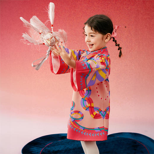 送花圃发卡 年衣童装女童旗袍唐装秋冬新款连衣裙儿童裙子加绒演出服礼服冬装（送花圃发卡） 商品图11