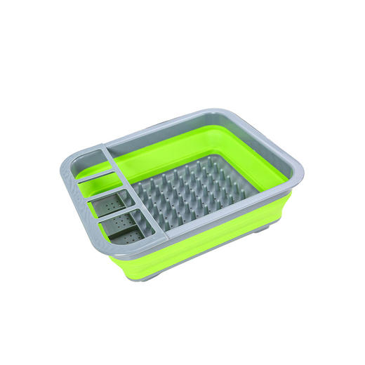 【内购专享】左家右厨 折叠碗碟架沥水篮一件装 商品图1