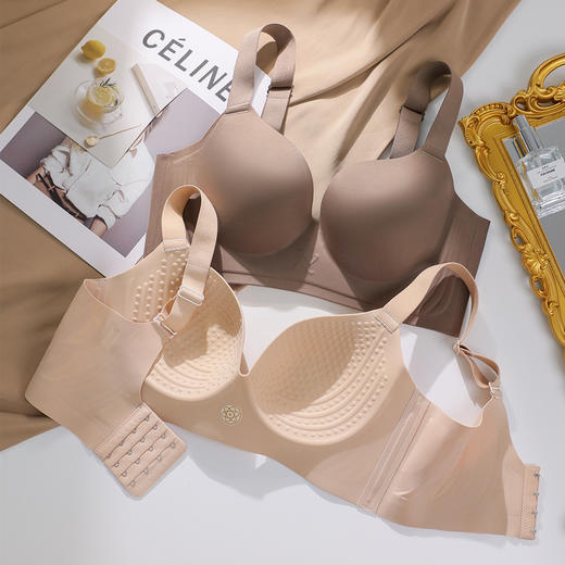 大胸专用E杯大码光面无痕内衣女大胸显小收副乳防下垂薄款聚拢调整型文胸乳罩 商品图2