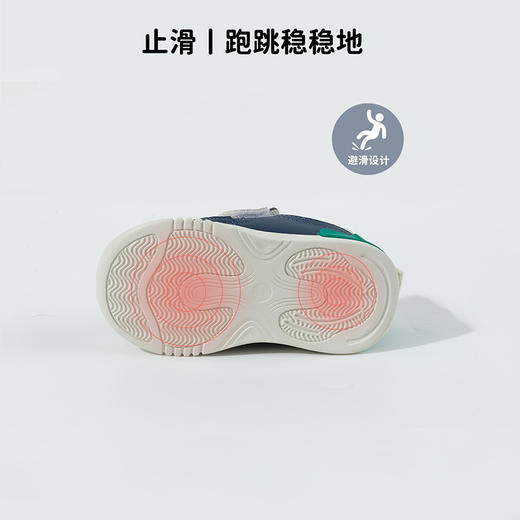 贝贝怡加绒秋冬新款童鞋男女宝运动休闲鞋柔软舒适魔术贴学步鞋ZB4DX011 商品图8