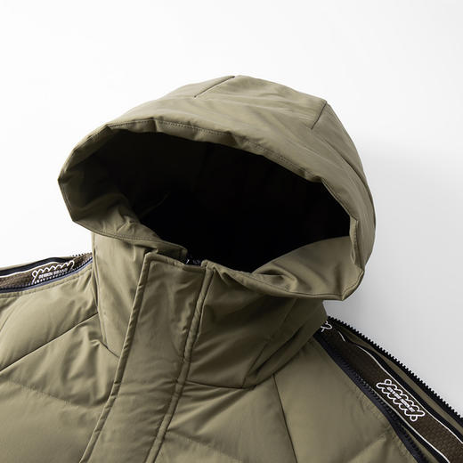 【特大码】【新款DX】大依优型大码连帽羽绒服90白鸭绒中长款保暖加厚加肥加大上衣男士外套胖子 商品图4