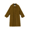 谜底翻领毛呢大衣女2024冬新品复古风金棕色大廓形呢子244MD1517 商品缩略图4