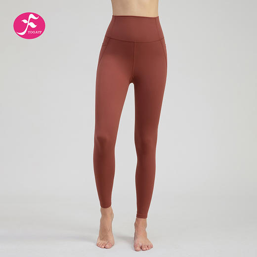 一梵高腰裸感提臀亲肤透气运动紧身瑜伽裤【K1125、K1127】裤子 商品图1