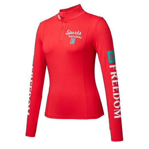 科里芙爆款上新印花立领半胸拉链长袖跑步健身户外运动透气上衣女 商品图2