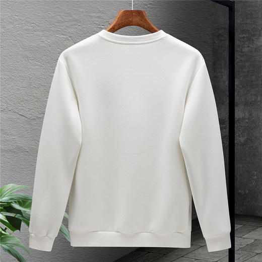 【抗菌 桑蚕丝混纺】罗蒙春秋男装卫衣美式复古男士卫衣高级感卫衣男套头T恤 商品图1