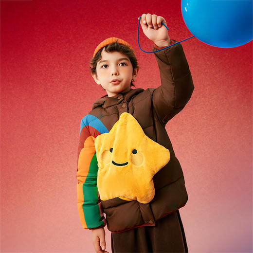 年衣蛇么都旺2025年儿童羽绒服宝宝冬新款男女童短款国风造型款外套加厚保暖 商品图2