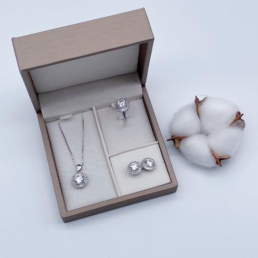 千年珠宝莫桑钻戒指/项链/耳钉 商品图0