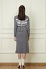 LNNNS 灰色条纹收腰设计针织连衣裙 19086 商品缩略图3
