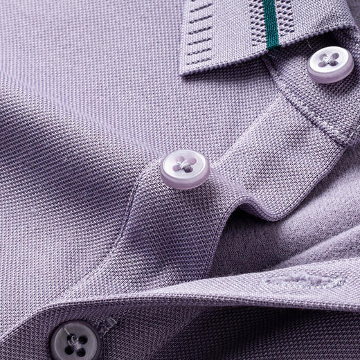 【羊毛蚕丝混纺 磨毛保暖】罗蒙秋冬男装长袖POLO衫男士商务休闲打底翻领磨毛抗菌长袖T恤 商品图11