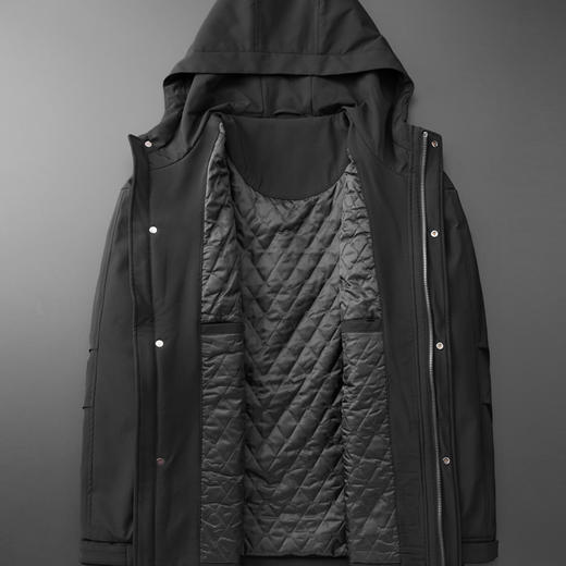 【新款DDP】大依优型大码棉服棉衣连帽加绒外套加肥加大上衣男士外套胖子 商品图2