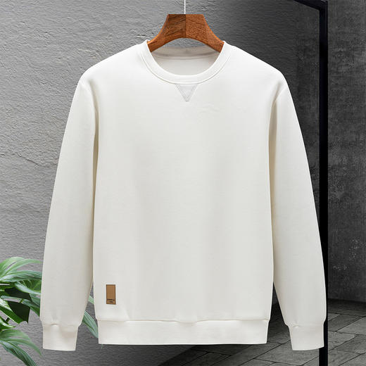 【加绒加厚  蚕丝混纺】罗蒙秋冬男装加绒卫衣男士休闲百搭保暖卫衣男长袖T恤 商品图3