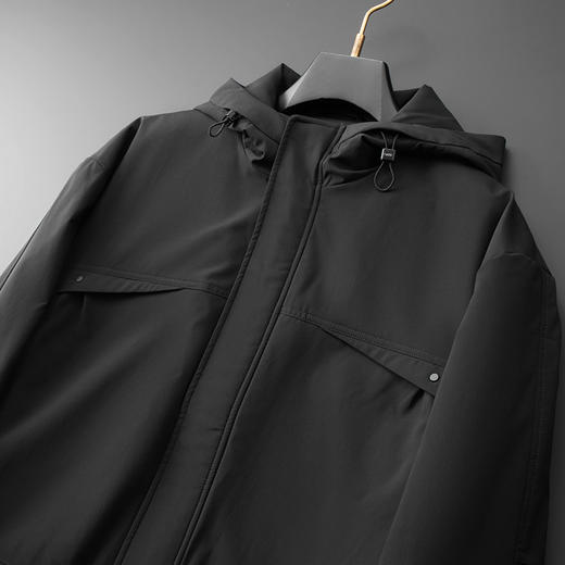 【新款DDP】大依优型大码棉服棉衣连帽加绒外套加肥加大上衣男士外套胖子 商品图8