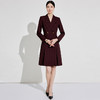 IWY/安可拉红秋季西装连衣裙法式复古风气质时尚双排扣职业连身裙WQ010 商品缩略图1