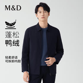 【名盾】经典翻领干部款羽绒服，内层可拆卸，一衣两穿M0DL25678B