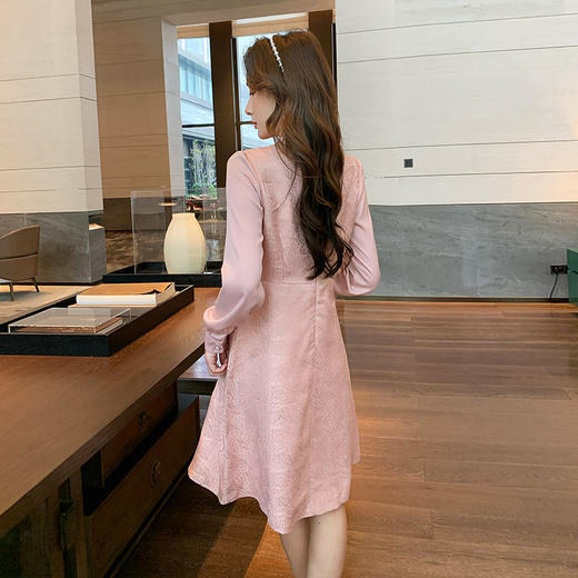 奢姿2025年秋季新款大码女装新中式旗袍裙子胖妹妹拼接气质连衣裙9943860357 商品图3