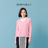 东黎 • 山羊绒女士秋冬V领松密度套头衫 4629 商品缩略图0