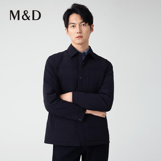 【名盾】衬衫式羽绒服，轻便不跑绒，细腻柔软，休闲日常感强M0DL25681B 商品图2