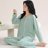 「数套可选！舒适家居」睡衣女夏秋冬莫代尔带胸垫长袖 可外穿大码空调房运动家居内衣服套装 商品缩略图3