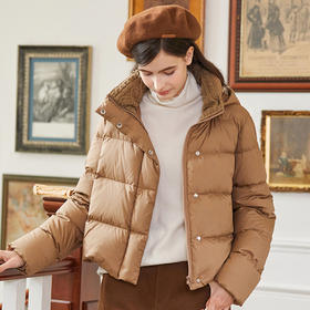 Famecoco范可儿肯豆短款美拉德羽绒服女冬FAB8AJ006