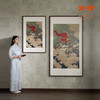 太铜 手工錾刻 铜雕画《福禄齐天》客厅玄关画沙发背景墙装饰画 商品缩略图5