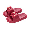 【执子之手的感动，与子偕老的温情~】夏季EVA红色拖鞋 结婚一对厚底防滑 室内家居情侣浴室 踩屎感喜拖鞋-QQ 商品缩略图4