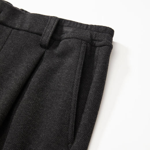 棉仓357818004-斜纹醋酸羊毛那不勒斯松紧腰单褶锥型裤 商品图4