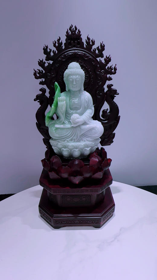 620495翡翠摆件【佛祖 大日如来】 商品图5