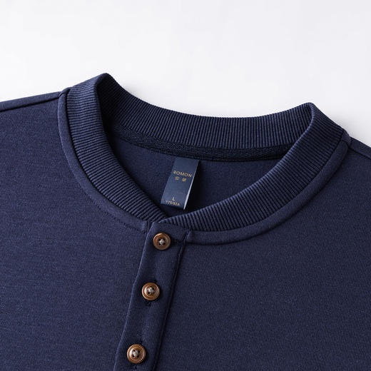 【7A抗菌含桑蚕丝】罗蒙春秋男装卫衣中国风卫衣男春秋款复古男式卫衣舒适男卫衣 商品图3