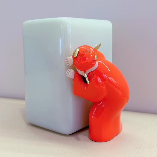 禁止悲伤 原创潮玩艺术品家居装饰品办公室桌面摆件 你被财神偷偷盯上了 商品图5