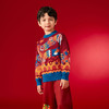 年衣生肖【蛇么都旺】童装毛衣儿童女童秋冬新款中国风保暖套头圆领针织衫上衣毛衫 商品缩略图4
