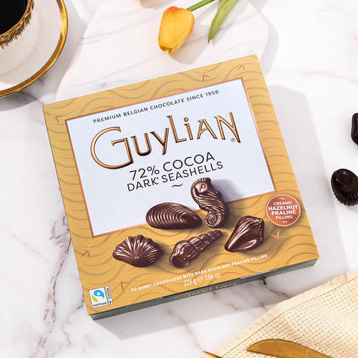 吉利莲比利时榛子黑巧克力制品经典礼盒装225g/040940 全新升级榛仁夹心配方11款不同的造型 商品图2