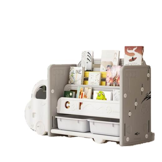 曼龙汽车儿童书架--灰白 商品图0