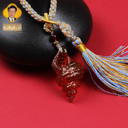 宋韶光大师  文昌塔葫芦锦鲤知了貔貅古法琉璃幸运包挂 商品图3