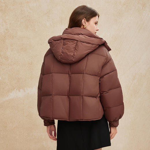 PR007斯尔丽24冬季新款鸭绒泡芙柔软廓形时尚气质减龄百搭短款羽绒服 商品图1