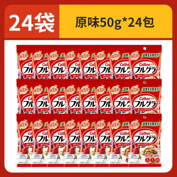 卡乐比（Calbee）即食燕麦片 原味水果麦片50g*24袋 早餐冲饮 方便代餐 即食零食 商品图1