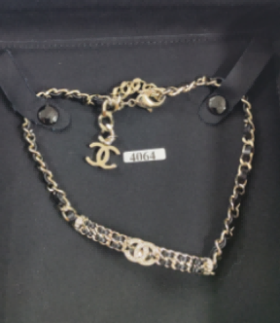 CHANEL 香奈儿 经典双C镶钻 双层锁骨链