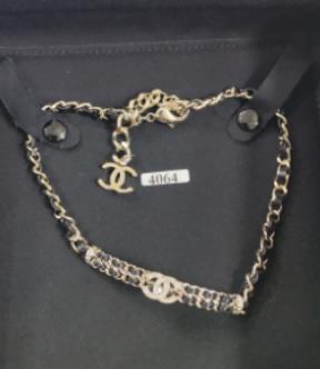 CHANEL 香奈儿 经典双C镶钻 双层锁骨链 商品图0