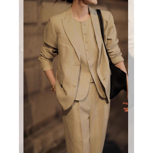 裁缝学苑AQ377西装外套纸样马甲直筒裤套装三件套裤子版型图纸 商品图1