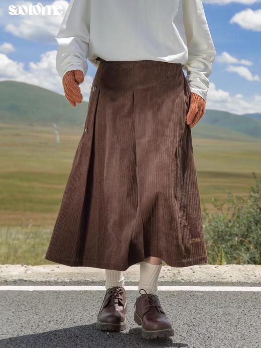 早乙女惠子saotome/STMQZ244357/灯芯绒半裙 商品图1