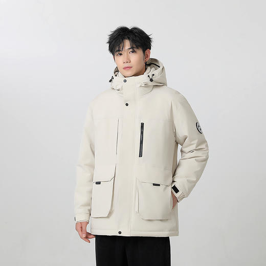 【三防石墨烯】【可拆卸毛领】【新款DXC】大依优型大码连帽羽绒服90白鸭绒保暖加厚加肥加大上衣男士外套胖子 商品图8