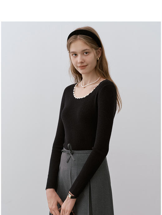 Teenie Weenie小熊字母毛衣女冬季毛衫TTKW248C52H 商品图1