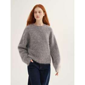 MAISON CECILE浅灰/黑色重磅升级加厚软糯保暖幼年马海毛毛衣